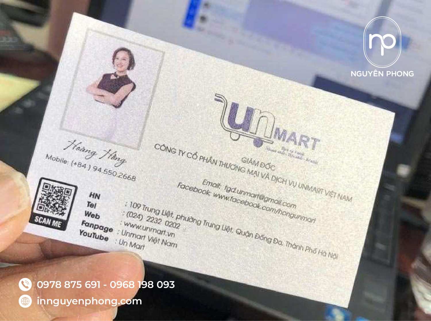 Mẫu thiết kế namecard cho Giám đốc Công ty 